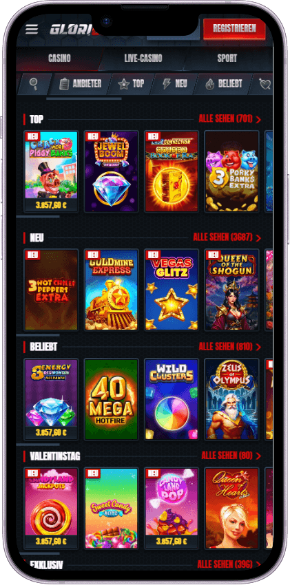 Glorian Casino Spiele